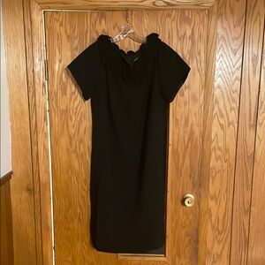 Black dress- adorable trim